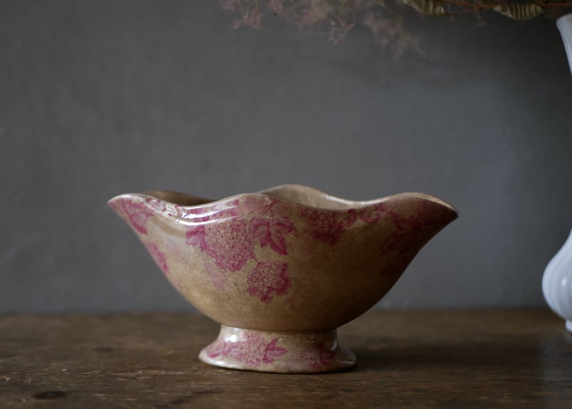 フランス　アンティーク　ソーシエール　パープル花 ソーシエール アンティーク フランスアンティーク ブロカント