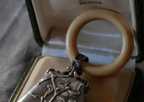 silver baby rattle【御予約品】