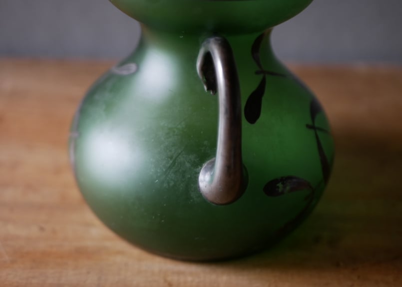 フランスアンティーク　花瓶　ヤドリギ フラワーベース 宿り木 ヤドリギ 花器 フランスアンティーク