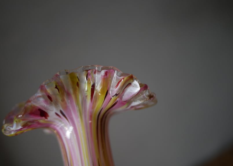 クリシー 花瓶 フラワーベース ピンクベース フランスヴィンテージ