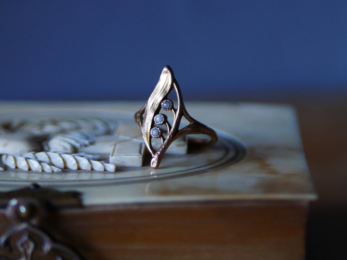 FIX フランスアンティーク 鈴蘭モチーフ すずらん 指輪 リング