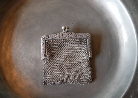 french antique ボタニカル シャトレーン コインケース　コインパース