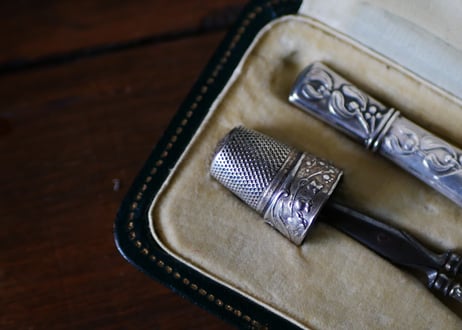 Muguet, silver thimble