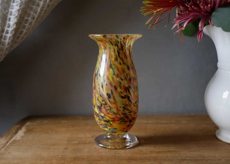 ムラーノ 花瓶 フラワーベース マーブル ヴィンテージ アンティークの