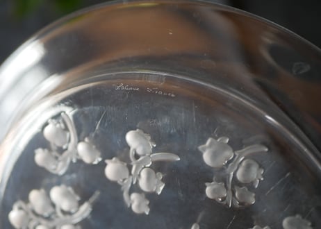 ＃2  Muguet plate,  Lalique