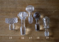 no.4 (15～19） BOUCHON  ガラスの蓋　ブロカント　アンティークのある暮らし
