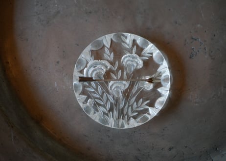 lucite brooch