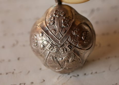 sterling silver baby rattle