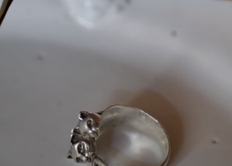 Cats Ring, sterling silver