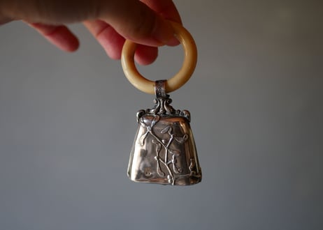 silver baby rattle【御予約品】