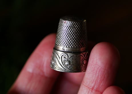 Muguet, silver thimble