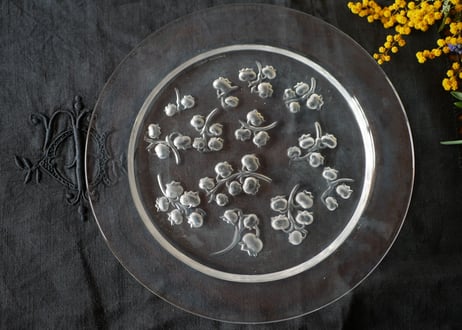 #3 Muguet plate,  Lalique