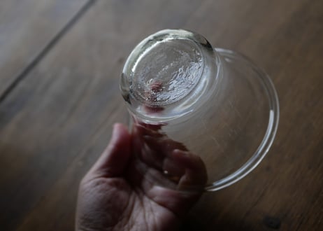ガラスのコンフィチュールポット　小さい方　フランスアンティーク