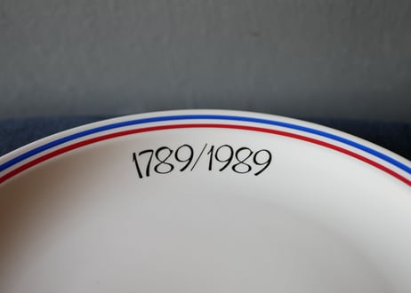 トリコロール　フレンチプレート　1789/1989　ブロカント　vintage