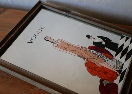 ミラー VOGUE ヴォーグの鏡 レトロモダン フランスアンティーク