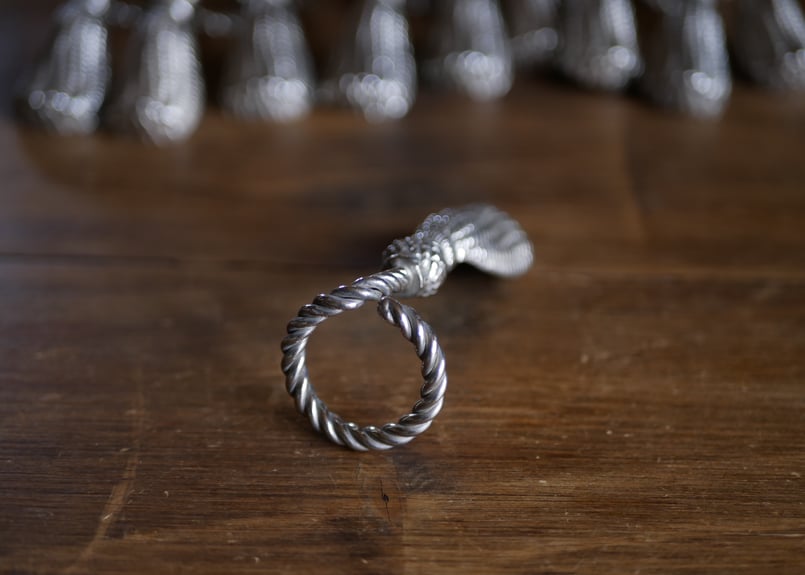 タッセルデザイン 在庫→3 ナプキンリング フランスアンティーク