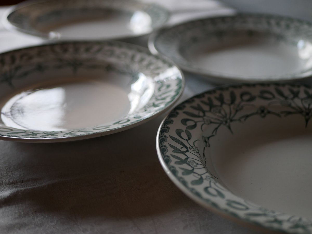 深皿 ヤドリギ フランスアンティーク 宿り木 brocante | mamantique