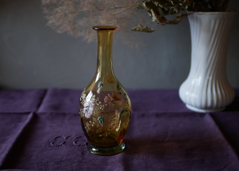 エナメルシリーズ part.9 フラワーベース フランスアンティーク