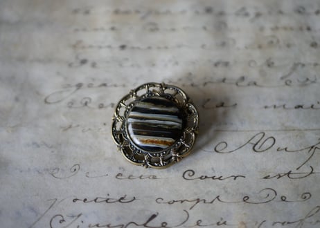 vintage スカーフクリップ　フランスヴィンテージ　ブロカントのある暮らし