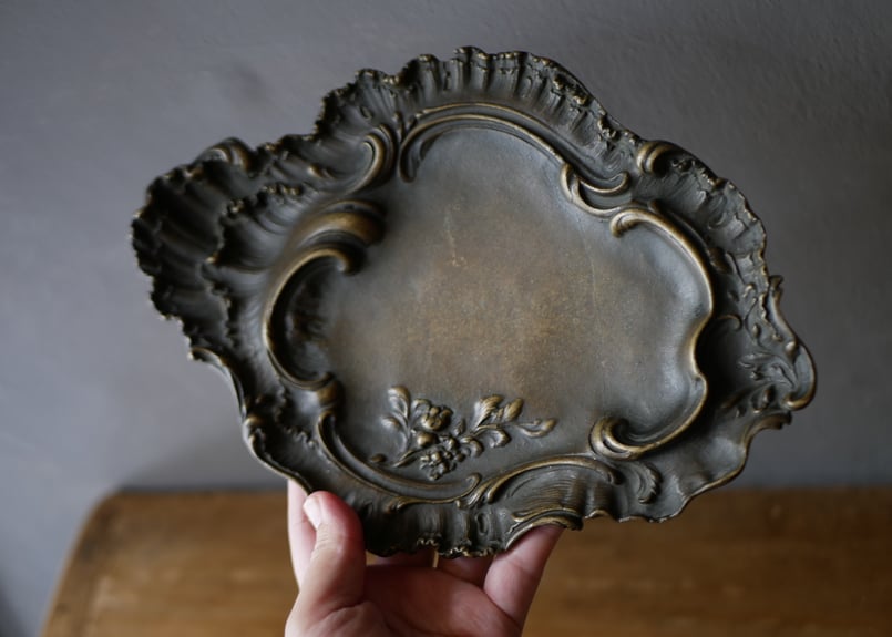 フランスアンティーク 真鍮 トレイ アールヌーヴォー アンティーク
