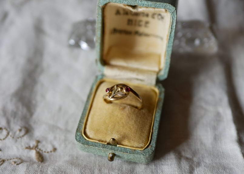 宿り木の指輪 フランスアンティーク ヤドリギ リング ジュエリー