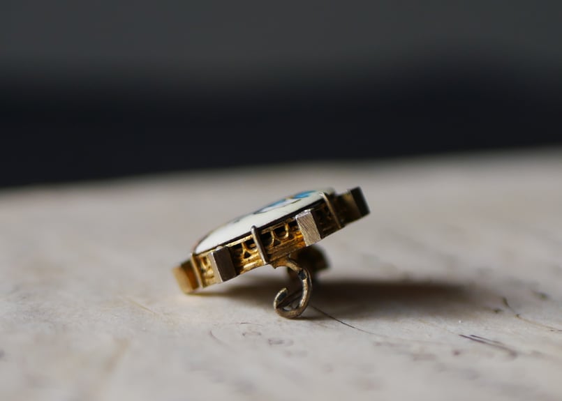 エナメルシリーズ part.8 ミニアチュール 純銀製 フランスアンティーク