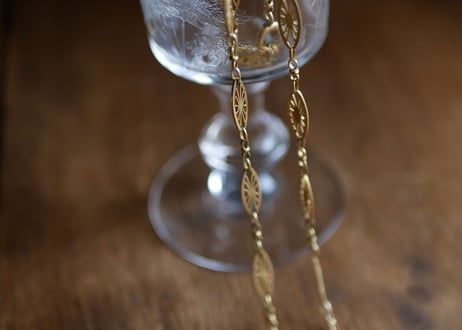 FN-03  filigree K18 gold necklace