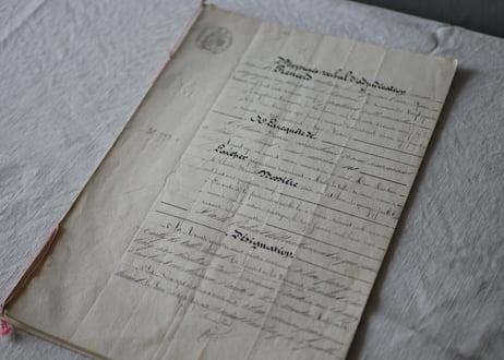 【HOLD 商談中】フランスアンティークの公文書 B