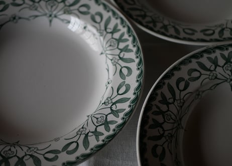 深皿 ヤドリギ フランスアンティーク 宿り木 brocante