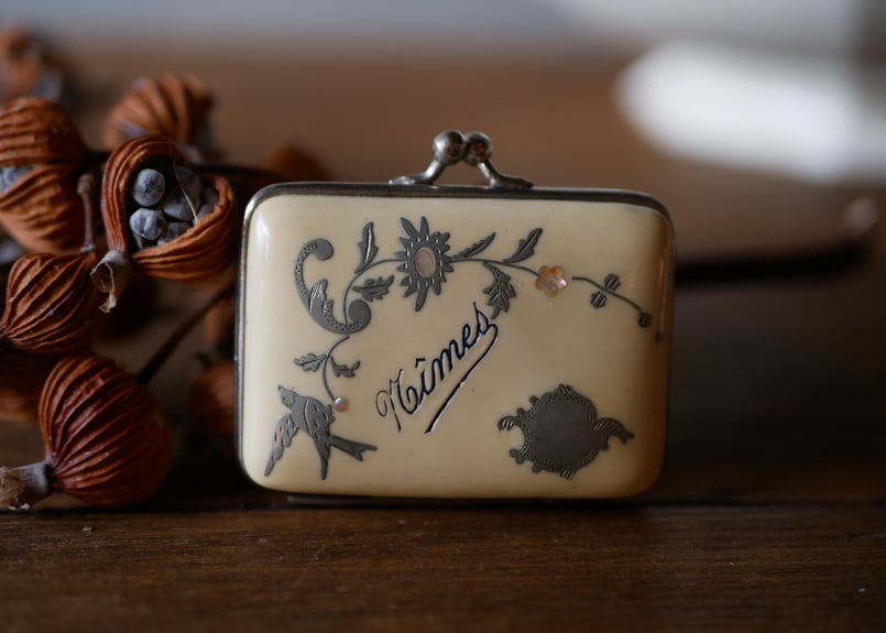 ポルトモネ Nimes フランスアンティーク コインパース ブロカント