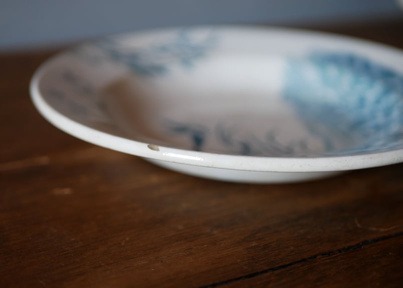 フランス アンティーク　ツバメ　鳥　プレート　平皿 フランス アンティーク ツバメ 鳥 プレート 平皿 no.5 ツバメ