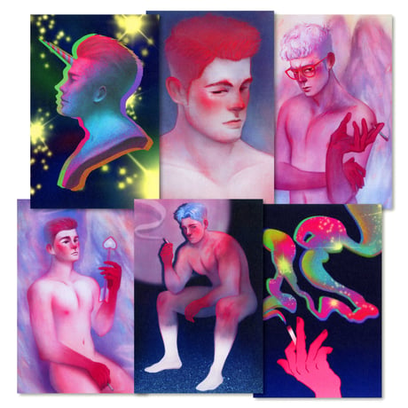 Heavy Smoker, ANGEL, The Unicorn, Postcard Set / 최프릭