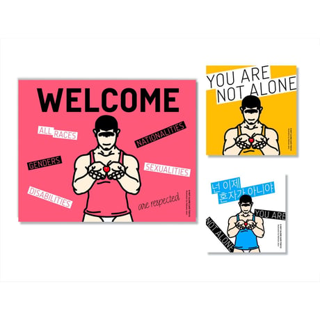 WELCOME LGBTQ+ FOREIGNERS Sticker