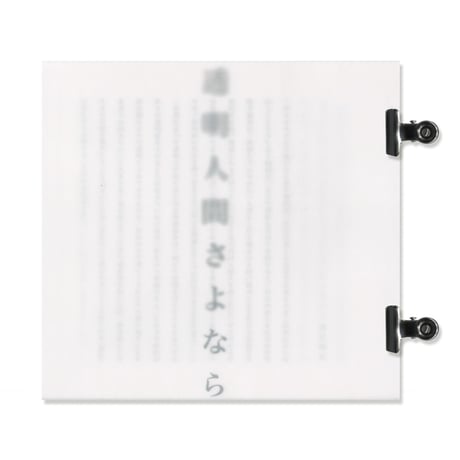 透明人間さよなら