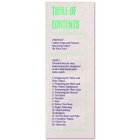 TATOO volume1. A trans guide to hand-poking