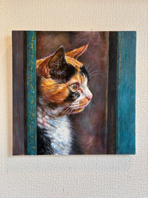 油彩画　猫 猫」 油彩 森田和昌 | nuancebeans