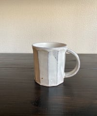 粉引き　面取りマグカップ