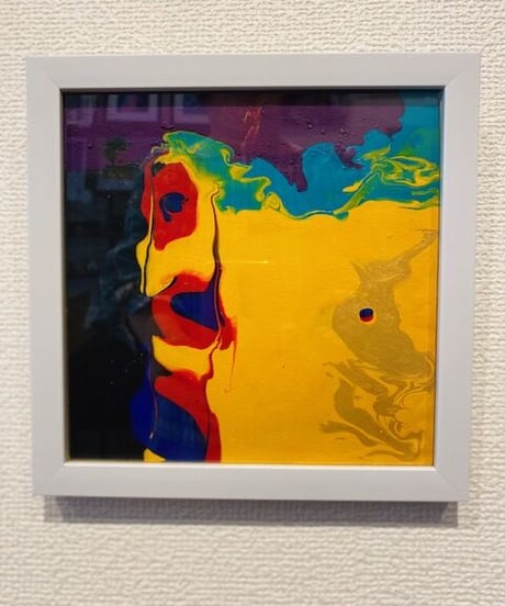 流し込み抽象アート　　森田和昌