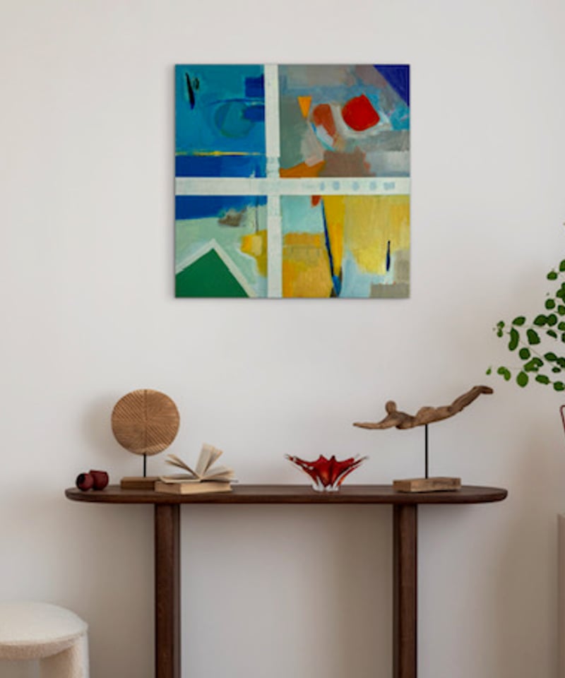 油絵抽象画 入江英三4 | nuancebeans