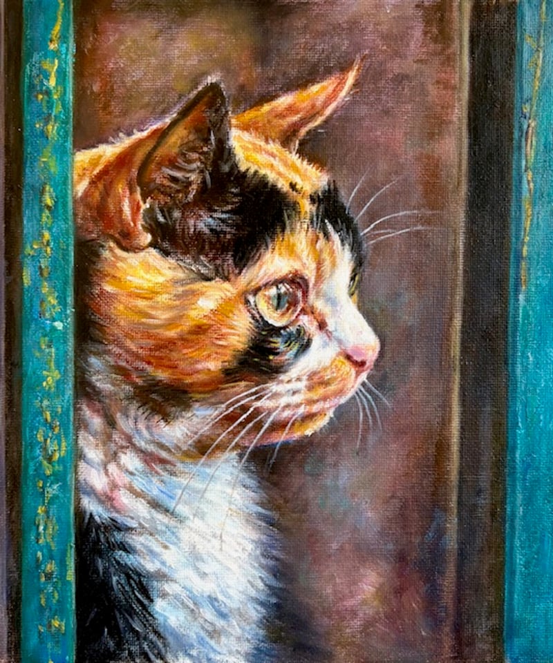 猫の油彩画 猫」 油彩 森田和昌 | nuancebeans