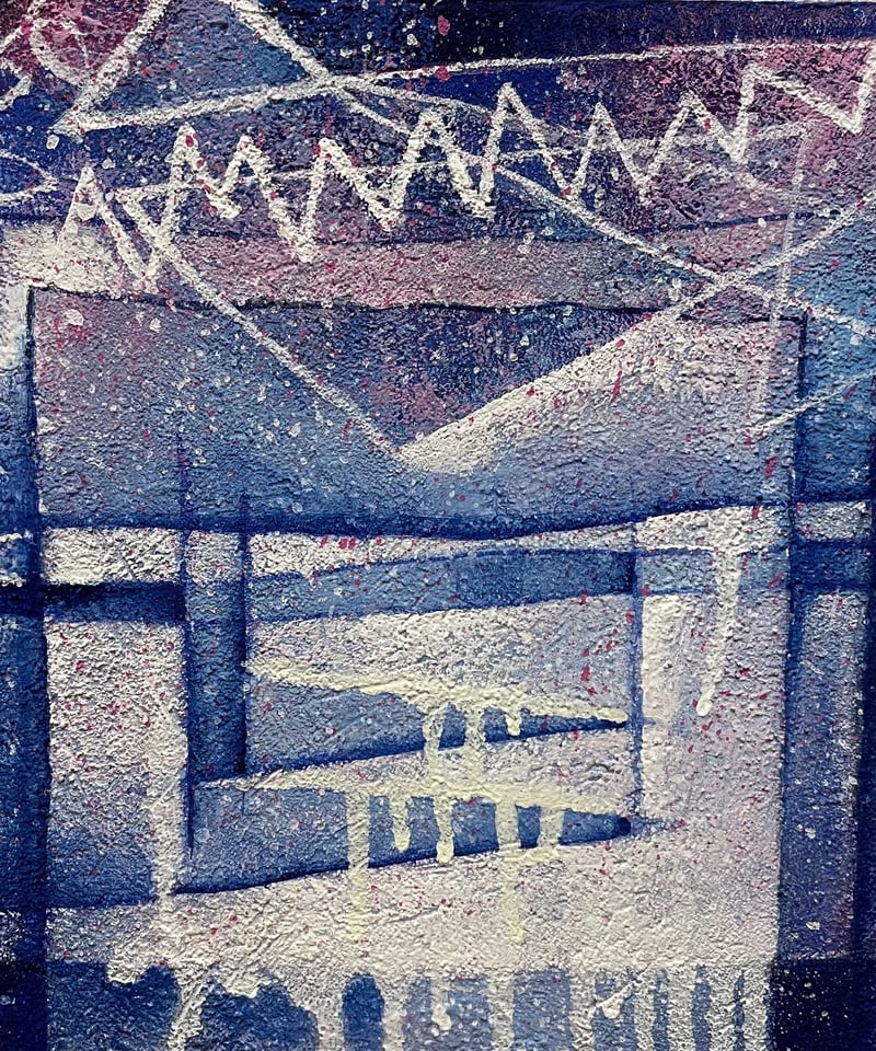 油絵（抽象画）空 5cf86d5615db674287aaf067584a8d