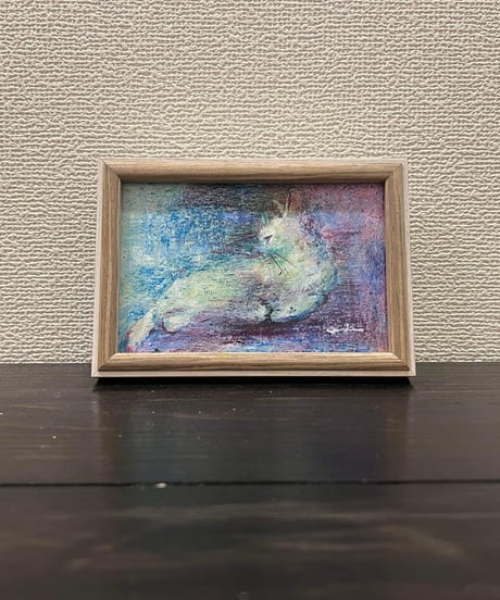 ねこ　色鉛筆画　加藤あみな