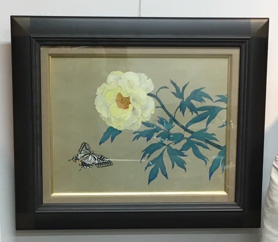 牡丹　油彩画　F6号 牡丹 油彩画 F6号