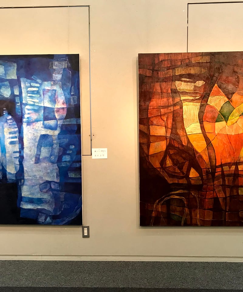 抽象画 サイン入り 油彩画 木製フレーム 100号サイズ 油彩抽象画 | nuancebeans