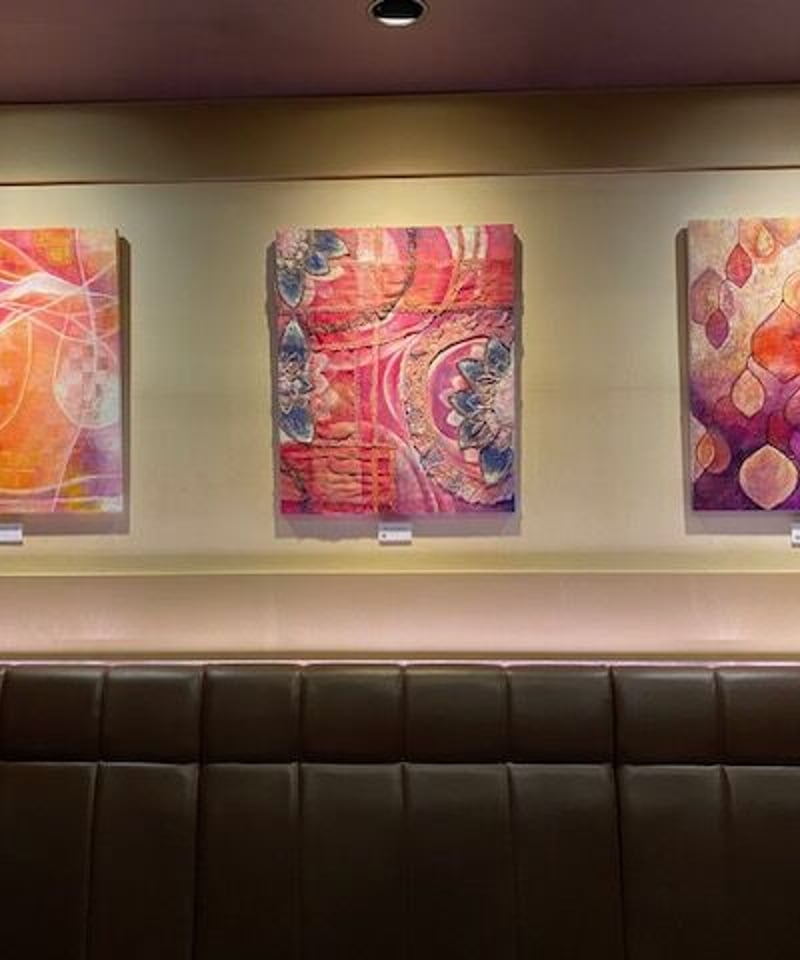 重なる音と伝説の糸 抽象画 | nuancebeans