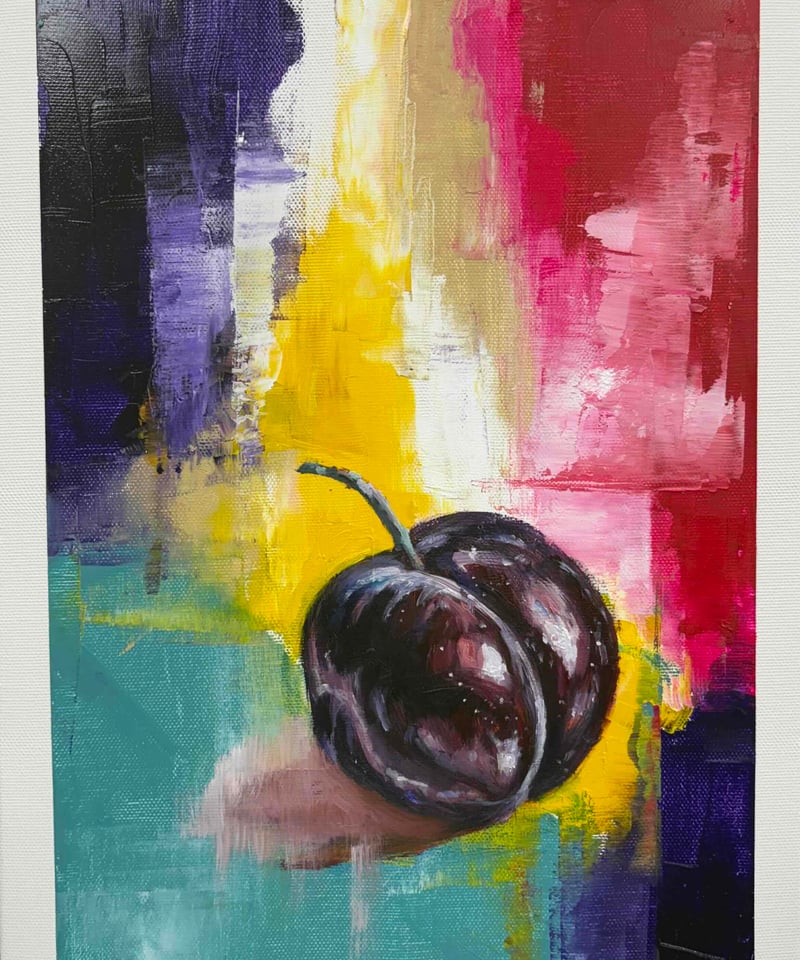 油絵 「プラム」 F4 | nuancebeans