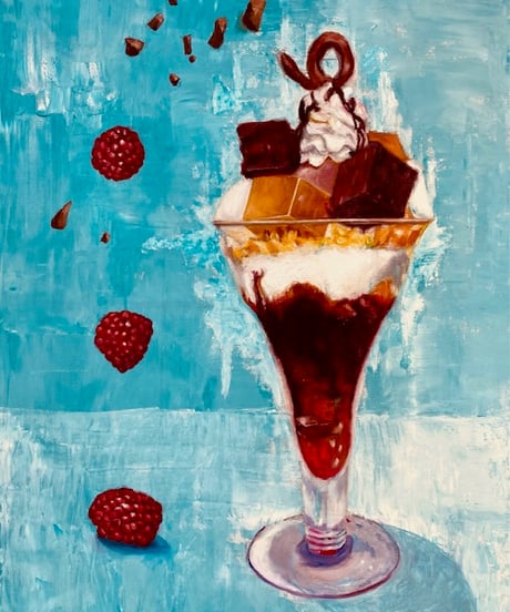parfait    油絵　F15サイズ
