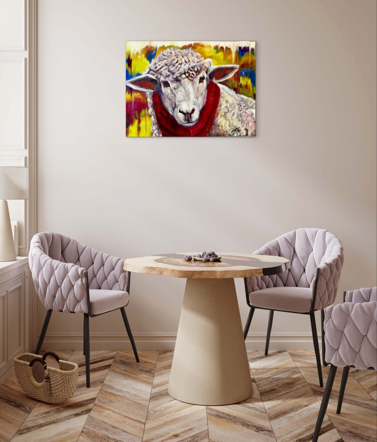 マフラー」 油彩 F4 | nuancebeans