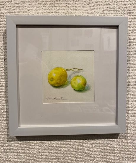 『檸檬』　透明水彩画アート　森田和昌