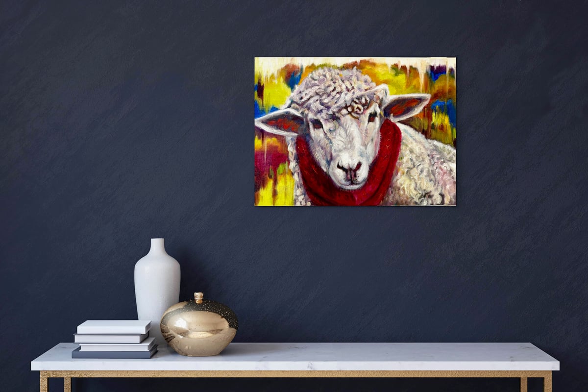 マフラー」 油彩 F4 | nuancebeans